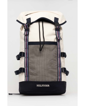 Tommy Hilfiger plecak męski kolor beżowy duży wzorzysty