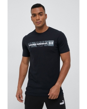 Under Armour t-shirt męski kolor czarny z nadrukiem 1376830