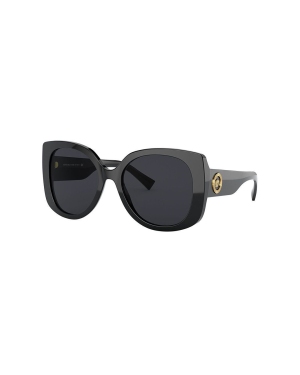 Versace Okulary przeciwsłoneczne 0VE4387 damskie kolor czarny