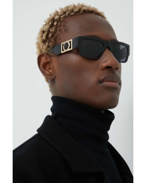 Versace okulary przeciwsłoneczne męskie kolor czarny