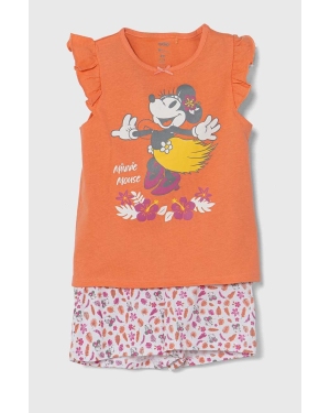zippy piżama bawełniana dziecięca x Disney kolor pomarańczowy wzorzysta
