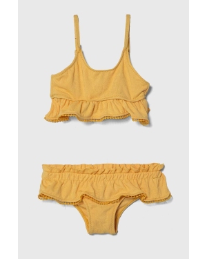 zippy dwuczęściowy strój kąpielowy dziecięcy kolor żółty
