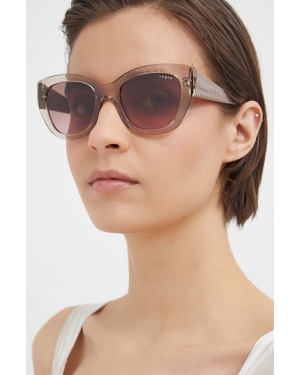 VOGUE okulary przeciwsłoneczne damskie kolor beżowy 0VO5567S