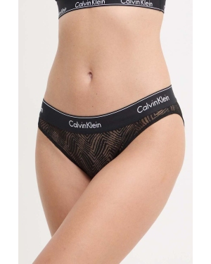 Calvin Klein Underwear figi kolor czarny z koronki 000QF7712E