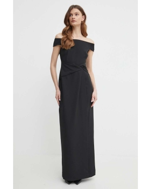 Lauren Ralph Lauren sukienka kolor czarny maxi prosta