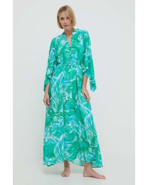 Melissa Odabash sukienka plażowa Edith kolor zielony