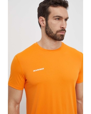 Mammut t-shirt sportowy kolor pomarańczowy gładki