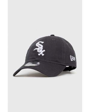 New Era czapka z daszkiem bawełniana kolor szary z aplikacją CHICAGO WHITE SOX