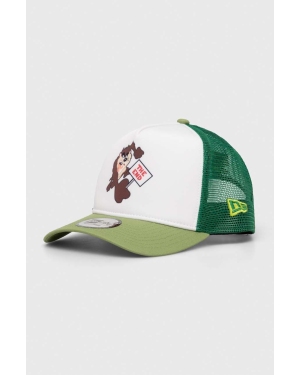 New Era czapka z daszkiem kolor zielony z aplikacją MULTI CHARACTER