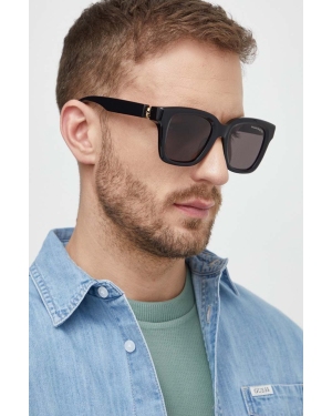 Alexander McQueen okulary przeciwsłoneczne męskie kolor czarny AM0432SA