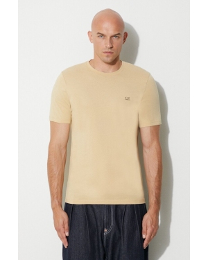 C.P. Company t-shirt bawełniany 30/1 JERSEY GOGGLE PRINT T-SHIRT kolor beżowy z nadrukiem 15CMTS044A005100W