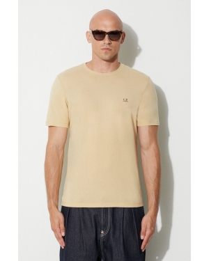 C.P. Company t-shirt bawełniany 30/1 JERSEY SMALL LOGO T-SHIRT kolor beżowy gładki 15CMTS046A005100W