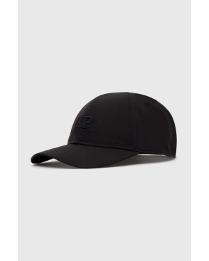 C.P. Company czapka z daszkiem Chrome-R Logo Cap kolor czarny z aplikacją 16CMAC147A005904A