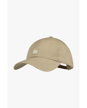 Buff czapka z daszkiem kolor brązowy z aplikacją 131299