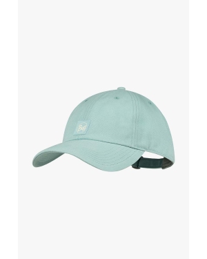 Buff czapka z daszkiem kolor niebieski z aplikacją 131299