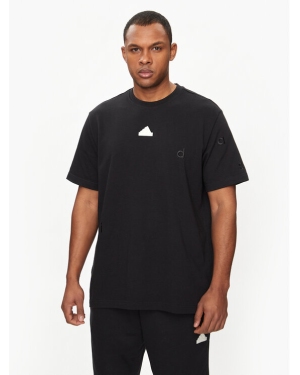 adidas T-Shirt Embroidered IP4077 Czarny Regular Fit
