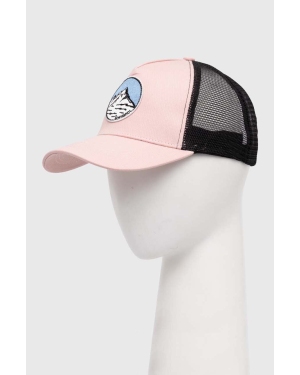 Rossignol czapka z daszkiem kolor różowy z aplikacją RLMMH21