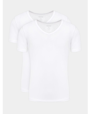 Seidensticker Komplet 2 t-shirtów 12.200014 Biały Slim Fit