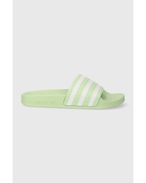 adidas Originals klapki Adilette damskie kolor zielony IE3048