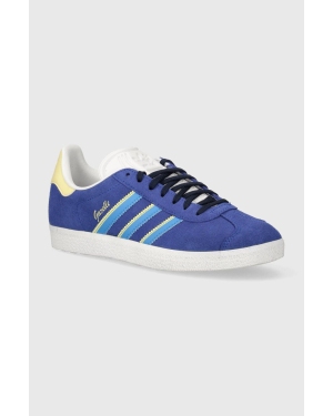 adidas Originals sneakersy zamszowe Gazelle W kolor niebieski IE0439
