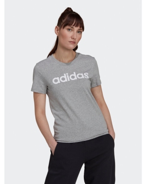 adidas T-Shirt Essentials Logo HL2053 Szary Slim Fit