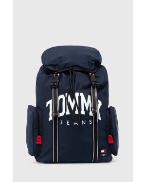 Tommy Jeans plecak męski kolor granatowy duży z nadrukiem AM0AM12130