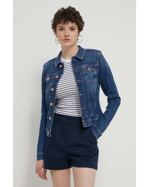 Tommy Jeans kurtka jeansowa damska kolor granatowy przejściowa DW0DW17959