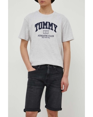 Tommy Jeans szorty jeansowe męskie kolor czarny DM0DM18784