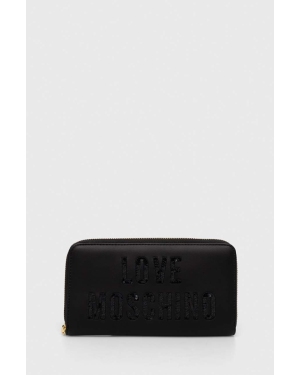 Love Moschino portfel damski kolor czarny