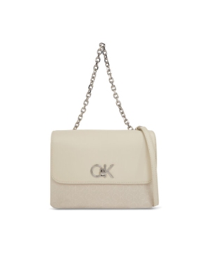 Calvin Klein Torebka Re-Lock Double Gusett Bag_Jcq K60K611877 Écru