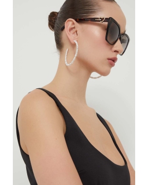 Love Moschino okulary przeciwsłoneczne damskie kolor brązowy MOL067/S