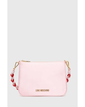 Love Moschino torebka kolor różowy