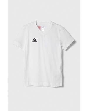 adidas Performance t-shirt bawełniany dziecięcy ENT22 TEE Y kolor biały z nadrukiem