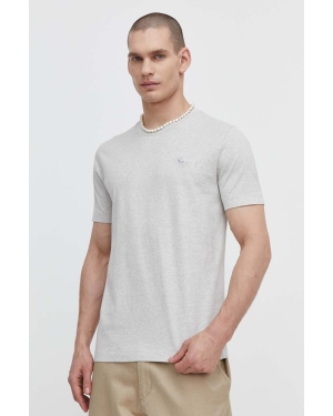 Abercrombie & Fitch t-shirt bawełniany męski kolor szary melanżowy