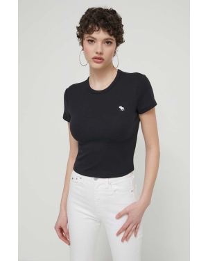 Abercrombie & Fitch t-shirt damski kolor czarny