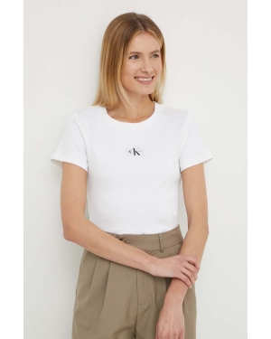 Calvin Klein Jeans t-shirt damski kolor biały J20J223358
