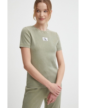 Calvin Klein Jeans t-shirt damski kolor zielony
