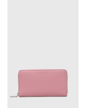 HUGO portfel damski kolor różowy 50513871