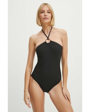 women'secret jednoczęściowy strój kąpielowy SWIM ICONS kolor czarny lekko usztywniona miseczka 5527102
