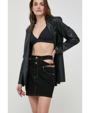 Versace Jeans Couture spódnica dziecięca kolor czarny mini prosta 76HAE858 DW060L54