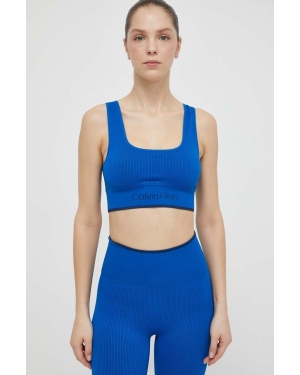 Calvin Klein Performance biustonosz sportowy kolor niebieski