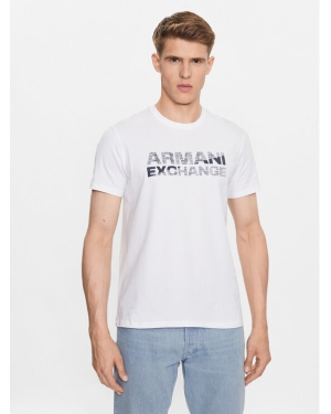 Armani Exchange T-Shirt 6RZTBE ZJAAZ 1100 Biały Regular Fit