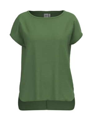 ICHI T-Shirt 20109945 Zielony Regular Fit