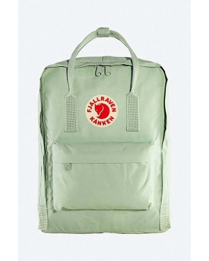 Fjallraven plecak Kanken kolor zielony duży z aplikacją F23510.600-600