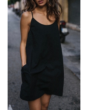 MUUV. sukienka bawełniana #SURFGIRL kolor czarny mini oversize