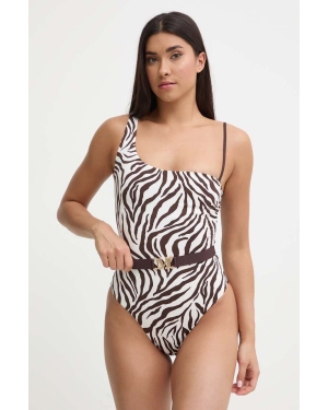 Max Mara Beachwear jednoczęściowy strój kąpielowy kolor brązowy miękka miseczka 2416831269600