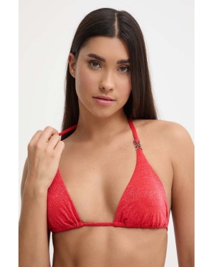 Max Mara Beachwear biustonosz kąpielowy kolor czerwony lekko usztywniona miseczka 2416821209600