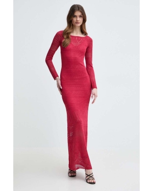 Marciano Guess sukienka HYDRA kolor czerwony maxi prosta 4GGK06 5811Z