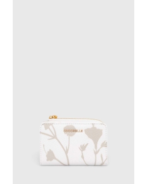 Coccinelle portfel skórzany damski kolor biały