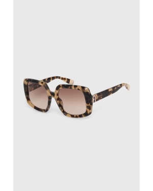 Furla okulary przeciwsłoneczne damskie kolor brązowy SFU709_540801